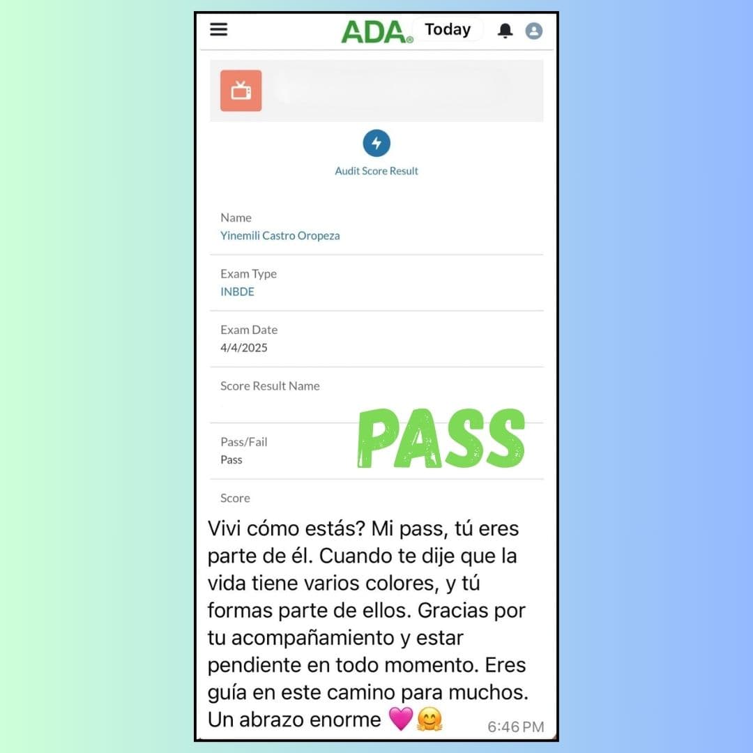 Comentario de una alumna de la comunidad (12 de 30)